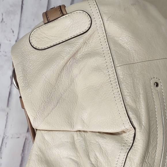 b makowsky Two-Tone Leather Hobo Shoulder Bag - Picture 10 of 12